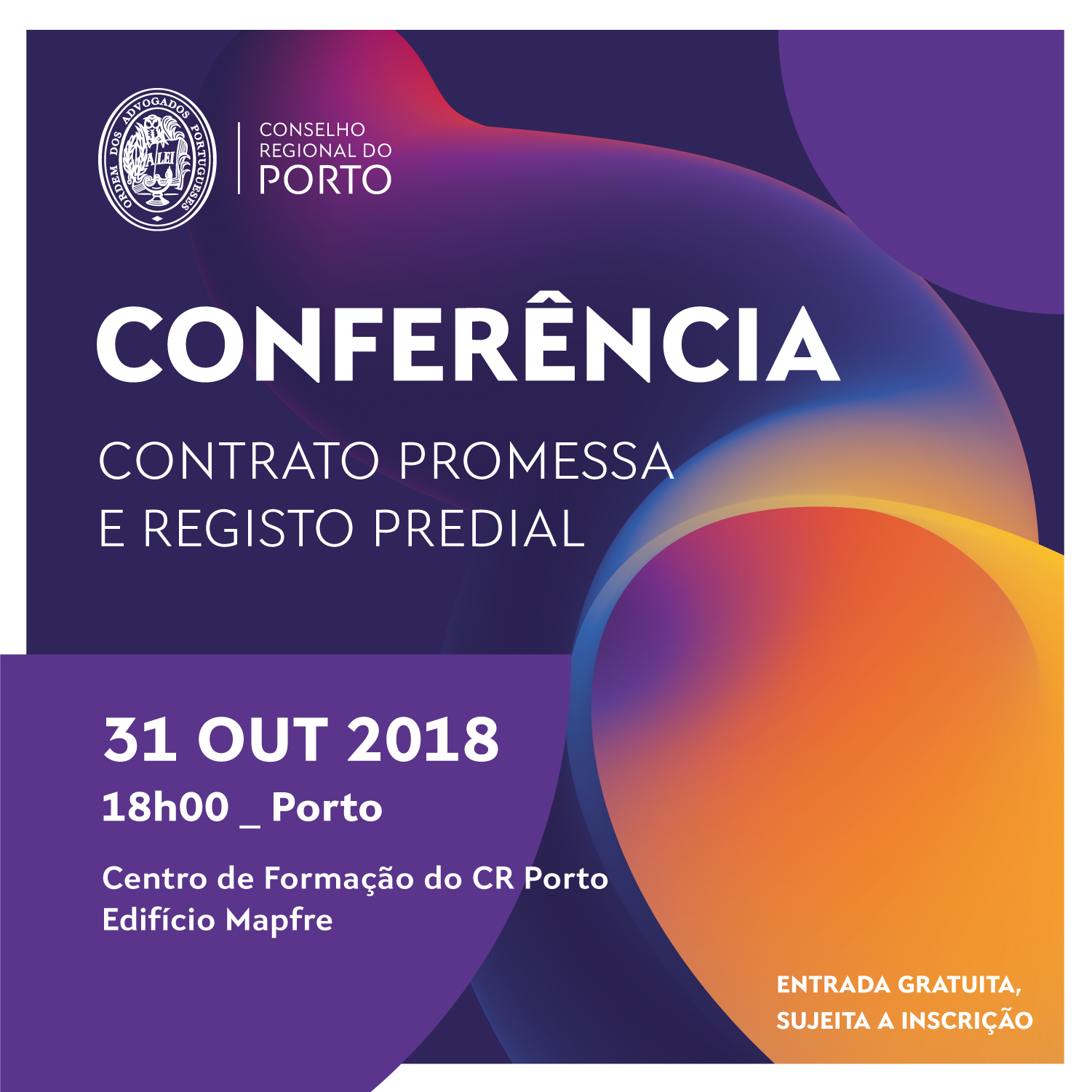 Conferência –  “Contrato promessa e registo predial”